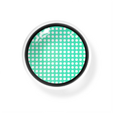 Lentes de contacto de malla verde para cosplay